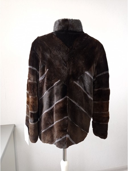 Шуба Норка Стриженая Махогони Белла